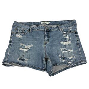 Torrid Womens Distressed Denim Jean Shorts Size 22